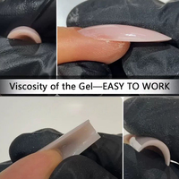 Gel UV/LED Sain Sans HEMA ni TPO 50ml pour Extension d'Ongles Sculptés, Réparation et Protection Durable DIY Designer