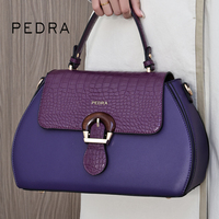 PEDRA Leder Mode Luxus Handtaschen für Damen Markttaschen für Frauen Damen-Handtasche mit Großer Kapazität