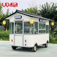 Chariot de nourriture personnalisé, Mini camion de nourriture Mobile cuisine Burger Van Hot Dog chariot de nourriture électrique à vendre