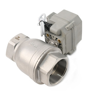 2 pollici DN50 in acciaio inox 12v motorizzato valvola a sfera 50mm regolatore elettrico valvola di controllo del flusso del dispositivo di controllo del flusso - Product Image 2