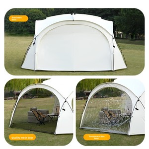 Carpa Domo Grande para Acampar al Aire Libre, Tela Oxford de PVC Extra Gruesa, Protección Solar, Resistente al Viento y a la Lluvia, Equipo para Exteriores - Product Image 4