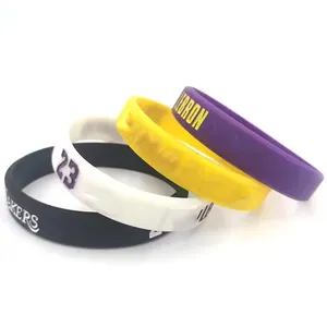 סיליקון wristbands עם לוגו מותאם אישית צמידי סיליקון גומי צמידים wristbands עבור קבוצת כדורגל המכללה