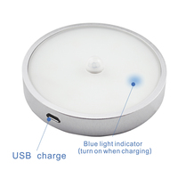 Lumière LED USB magnétique pour tiroir, nouvelle conception, détecteur de mouvement, fonctionne sur piles, rechargeable