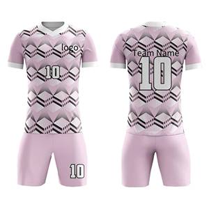 批发定制男子足球训练套件OEM Futbol服装，带定制足球队运动服，包括衬衫短裤套装 - Product Image 5