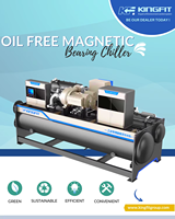 Sistema de Enfriamiento Industrial de Ahorro Energético con Rodamiento Magnético de Frecuencia y Bomba de 1310KW Kingfit para Tratamiento de Superficies