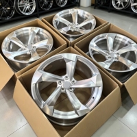 Jantes forgées en alliage d'aluminium argenté de la série RS Blade, SRX 18, 19, 20, 21 pouces, 5x112