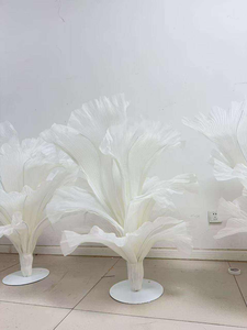 Flor Grande de Organza, Flor Grande de Seda Hecha a Mano, Instalación Artística, Decoración Floral, Accesorios para Decoración de Escenarios de Boda - Product Image 2