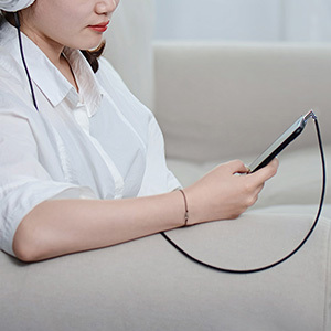 Ersatzkabel für ATH M40X M50X <span class=keywords><strong>M70X</strong></span> Kopfhörer, Rechtswinkel-Anschlussdraht Tonkabel mit Ferngesteuertem Mikrofon und Lautstärkekontrolle - Product Image 6
