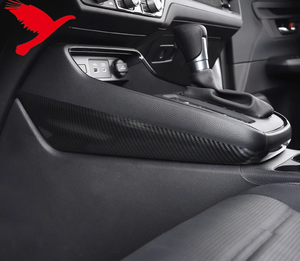 Para <span class=keywords><strong>Honda</strong></span> <span class=keywords><strong>2023</strong></span> <span class=keywords><strong>CRV</strong></span> 2024 2025, accesorios interiores de coche, Panel de cambio de marchas, cubierta superpuesta, decoración embellecedora, ABS, fibra de carbono, negro, 1 unidad - Product Image 3