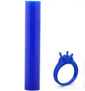 Carving Wax Ring Tube Green Blue Round Tubes wax with hole for Ring, Hard Modeling Wax for Jewelry Casting Mold Kit