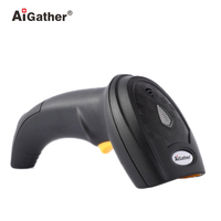 Lector de Códigos de Barras Inalámbrico 1D 2D, Escáner de Códigos QR con Receptor USB de 2.4GHz para Uso en Computadoras Portátiles/Estacionarias