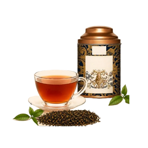 Contenedor de Metal Grande con Doble Tapa Hermética, Diseño Vintage, Redondo, para Almacenar Granos de Café y Té Negro - Product Image 3