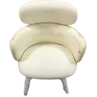 Chaise pivotante de salle à manger semi-finie, pièces en mousse injectée, nouvelle technologie, cadre en mousse non fini, métal, appartement, cuisine