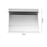 Acier inoxydable Pâtisserie Farine Cutter Pizza Pain Pâte De Coupe Diviseur Grattoir Cortador De Masa Cuisine Outil pour Boulangerie