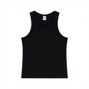 P2501 NeverStatic 2025 Casual Quick Dry Polyester/Cotton O-Neck Knitted Sleeveless Fitness Wear Workout Men's Gym Tank Top - Product Image 3