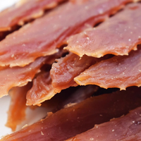 Groothandel LUSCIOUS Hoogproteïne Gezonde Hondensnoepjes Natuurlijk Zonder Toevoegingen Zachte Zalm Kabeljauw Rawhide Strip Jerky 0.2kg Spijsvertering Huid