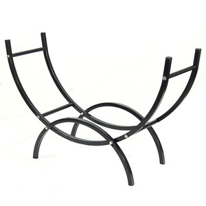 Support à bûches demi-rond <span class=keywords><strong>pour</strong></span> le stockage du <span class=keywords><strong>bois</strong></span>, support incurvé <span class=keywords><strong>pour</strong></span> le stockage du <span class=keywords><strong>bois</strong></span> d'extérieur et d'intérieur, support à bûches <span class=keywords><strong>pour</strong></span> cheminée - Product Image 1