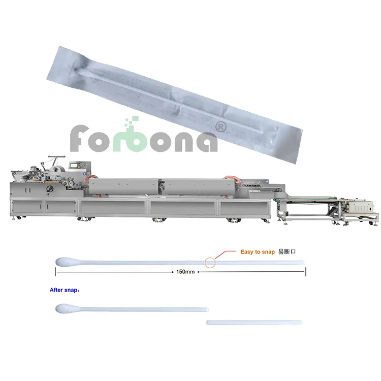 Forbona Full Newはテストレポートを提供します使い捨てコットンスロートスワブマシン