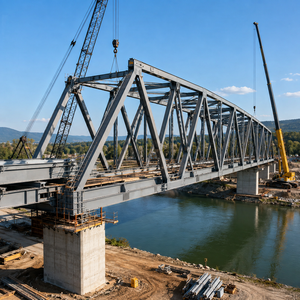Puente de Viga Compuesta de Acero y Hormigón, Viga de Acero Prefabricada con Cubierta de Hormigón <span class=keywords><strong>para</strong></span> la Construcción de Pasos Elevados en <span class=keywords><strong>Carreteras</strong></span> - Product Image 4