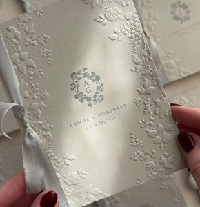 3D High-end <strong>Gift</strong> Postcards Customized High-end Greeting <strong>Cards</strong> Wedding Invitations Embossed Texture Cotton Paper <strong>Cards</strong> - Product Image 3