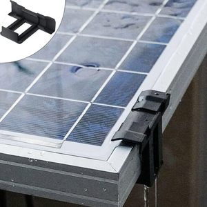 Dispositivo de Limpieza de Módulos Solares SUNYOUNG, Clip de Aluminio para Eliminar Agua y Polvo (Plateado/Negro), Drenaje de Agua Solar 30/35/40/45mm - Product Image 1