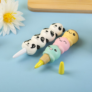 ของเล่นบีบคลายเครียด ปากกาดีไซน์การ์ตูน แพนด้า สับปะรด ไอศกรีม วัสดุ TPE สำหรับเด็กอายุ 8-13 ปี ใช้ได้ทั้งเด็กชายและเด็กหญิง - Product Image 4