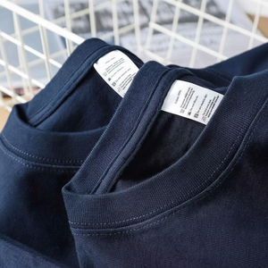 เสื้อยืดผู้ชายผ้าฝ้ายหนาน้ำหนักมากทรงโอเวอร์ไซส์ รุ่น I-0648 สำหรับสกรีนลายเสื้อยืดแบบกำหนดเอง - Product Image 1