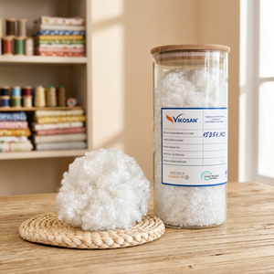 วัสดุใยโพลีเอสเตอร์รีไซเคิลแบบกลวง VIKOSAN 15D51 HCS สำหรับยัดไส้เบาะและผ้านวม - Product Image 1
