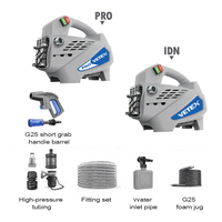 Vetex IPX5 Multi Function 70bar~100bar 220V Customized Support High Pressure Car Washer Electric Washer with Whole Accessories