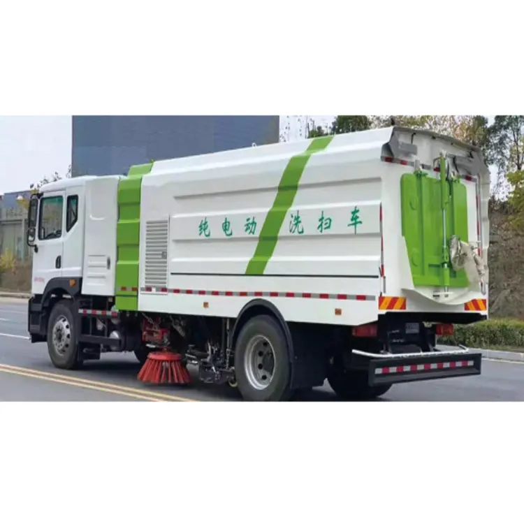 सड़क सड़क की सफाई मशीन स्वीपर ट्रक शुद्ध इलेक्ट्रिक नगर निगम स्वच्छता जनशक्ति बचाने