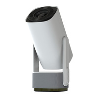Nouveau modèle 2024, système Android 11, mise au point automatique, support rotatif à 270°, mini projecteur, résolution 720P, poids léger de 1 kg, pour une utilisation en extérieur