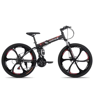 26 folding bike full suspension bicycle adult mountainbike sport racing gear cycles for men mountain bike
