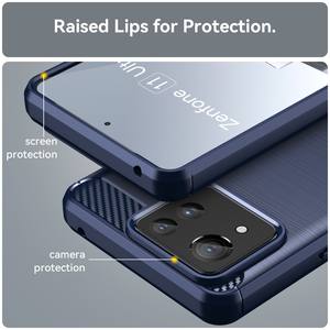 Pour <span class=keywords><strong>Asus</strong></span> <span class=keywords><strong>Zenfone</strong></span> <span class=keywords><strong>11</strong></span> Ultra ZS630KL <span class=keywords><strong>Zenfone</strong></span> 9 Max <span class=keywords><strong>Pro</strong></span> M2 peau de luxe en Fiber de carbone housse en Silicone souple coque de protection pour téléphone - Product Image 6