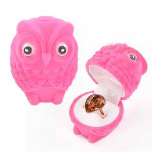 Private label bonito rosa conjunto planta Animal presente pingente jóias anel caixa embalagem conjunto
