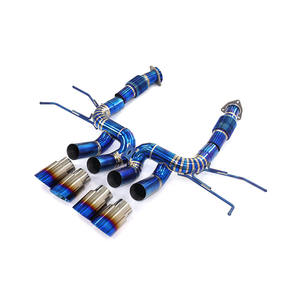 Échappement droit en titane ING pour <span class=keywords><strong>Corvette</strong></span> C8 Z06 avec embouts, échappement Valvetronic de haute qualité, pièces de performance automobile - Product Image 1