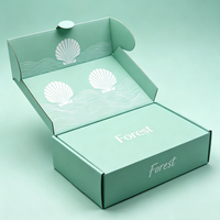 Boîte d'expédition personnalisée avec logo imprimé, luxe, double face, en carton, pour vêtements et bijoux