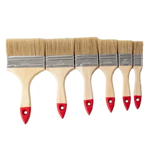 Set di pennelli professionali per pittura sintetica da 4 pollici con manico in legno da 2 pollici pennelli a rullo a setola