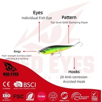 Vente en gros de leurres en forme de crayon coulants de 105 mm et 30 g, pour lancer longue distance, pêche en haute mer, thon, eau salée, appât dur