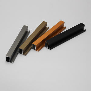 20 Perfiles Minimalistas para Armario, Puerta Corredera de Vidrio, Material para Marco de Ventana, Aluminio Anodizado Negro, Diseño Desmontable - Product Image 4