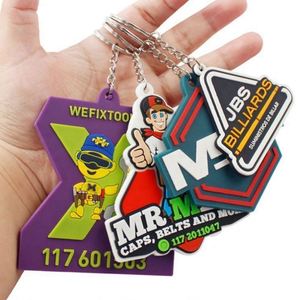 High Quality PVC Custom Keychain Cute Soft Rubber Keychain with <b>Blank</b> Logo for Promotional Gifts Quality Carabiners - Product Image 3