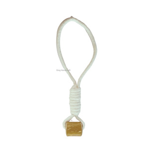 Eco-Friendly Dog Tug Chew from Coffee Wood Hemp Cotton <b>Rope</b> with Natural Teeth Cleaning Interactive Pet Toy for Dogs - Product Image 5