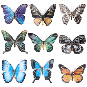 Autocollants muraux papillon amovibles pour décoration de fête de mariage, autocollants papillon imperméables pour voiture rétro 3d - Product Image 4