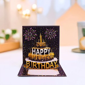 Carte de vœux pop-up 3D pour gâteau d'<span class=keywords><strong>anniversaire</strong></span> en gros pour enfants et adultes, fête d'<span class=keywords><strong>anniversaire</strong></span>, cartes d'<span class=keywords><strong>anniversaire</strong></span> 3D joyeuses - Product Image 5