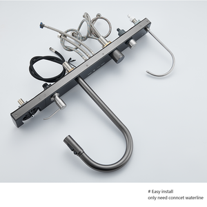 Évier de cuisine <span class=keywords><strong>Aida</strong></span> moderne anti-rayures en acier inoxydable 304, multifonction, avec affichage numérique LED et cascade, lave-tasses, pour hôpital - Product Image 5