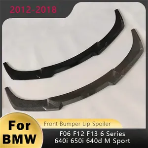 สำหรับ F06 F13 ซีรีส์ 6 640i 650i 640d M Sport 2012-2018 สปอยเลอร์กันชนหน้า ดิฟฟิวเซอร์ ชุดแต่งตัวถังรถยนต์ แผ่นกันกระแทกด้านล่าง - Product Image 1