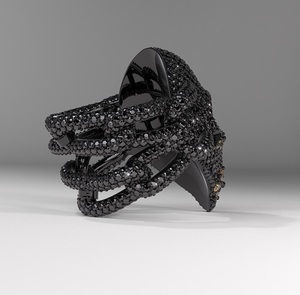 Fait à la main Vintage Lab Grown VVS Clarity Diamond Ring Black Moissanite Wedding Jewelry Trending Moissanite Rings - Product Image 4