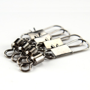 Aohu Mousqueton pivotant pour la pêche 12345681012147, attache pour la pêche en mer et en roche, type pivotant et anneau - Product Image 1