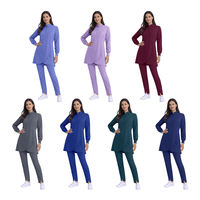 Nouvelle Collection 2026 – Ensembles d'uniformes médicaux pour femmes à manches longues en sergé, avec détection d'aiguilles, thermocollés, utilisables quatre saisons TS