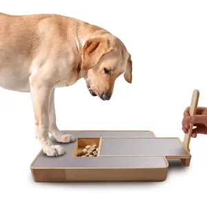 Bunnyhi GZB004 vendita calda toelettatura fornisce cura unghie cane con scatola Snack In legno cane gratta per unghie