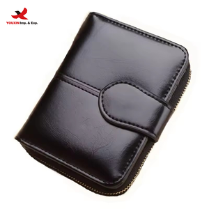 RTS Bulk Mixed Order Designer Oil Wax PU Leather Female Student Wallet <b>Small</b> Coin <b>Purse</b> with Polyester Lining for Young Lady - Product Image 1